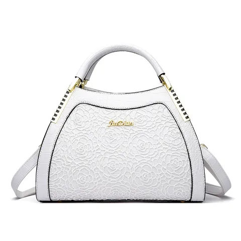 Dames PU-leer Schoudertas Grote Capaciteit Schelp Handtas Alligatorpatroon Crossbody Tas