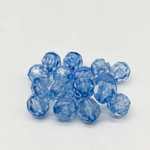 Cuentas Acrílicas Facetadas Colores Variados Y Cuentas Espaciadoras De Plástico Blanco Transparente Para Fabricación De Joyas Manualidades