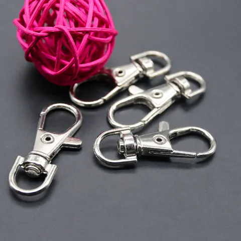 Duurzame Zinklegering Karabijnhaak Draaibare Hondenclip Sleutelhanger Hardware Voor Tassen Handtassen DIY Accessoires