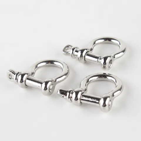 Zinc Alloy U Shape Bow Shackle Horseshoe Buckle For Paracord Bracelet Outdoor Survival DIY Jewelry Finding