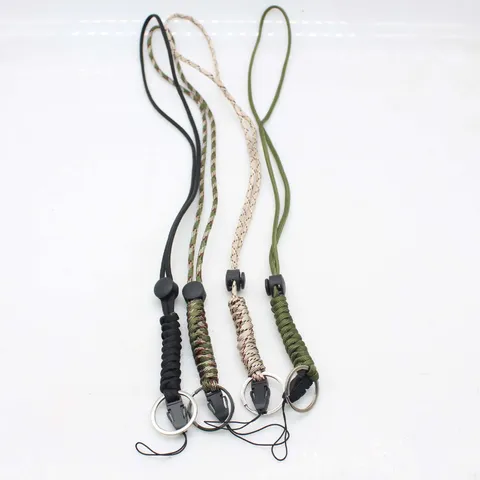 Handmade Braided Paracord Phone Lanyard Seven Core Paracord Camera Strap With Quick Release Buckle Outdoor Lanyard