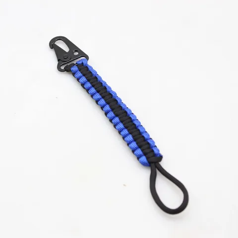 Outdoor Sports Paracord Woven Keychain Portable Durable Eagle Beak Hook Belt Key Hanging Ring Survival Cord EDC Ring