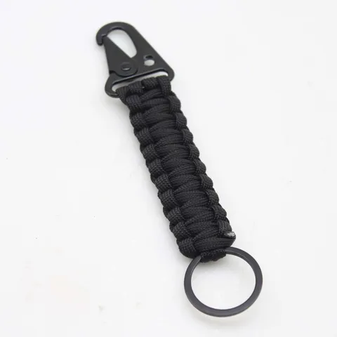 Seven Core Parachute Cord Mountaineering Buckle Braided Pendant Eagle Beak Keychain Outdoor Tactical Nylon Rope Key Ring