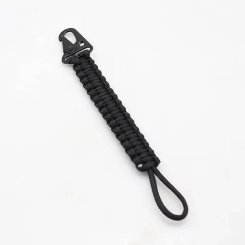 Outdoor Sports Paracord Woven Keychain Portable Durable Eagle Beak Hook Belt Key Hanging Ring Survival Cord EDC Ring