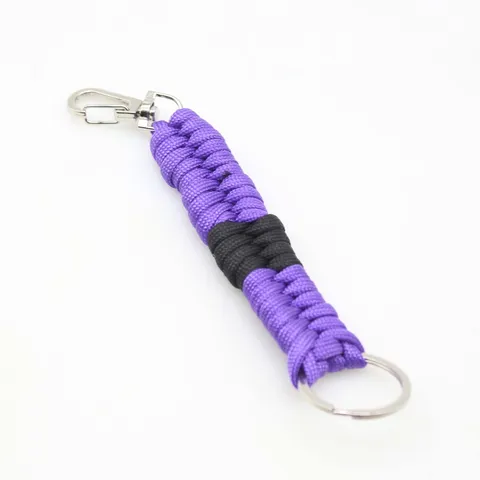 Handmade Woven Parachute Cord Keychain Outdoor Sports Portable Strap Key Ring Fashion Braided Lanyard For Men Women