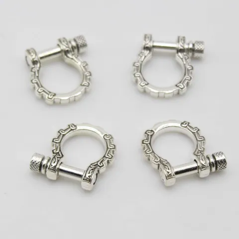 Zinc Alloy U Shackle Horseshoe Buckle Paracord Bracelet Clasp Outdoor Survival Bracelet DIY Jewelry Findings