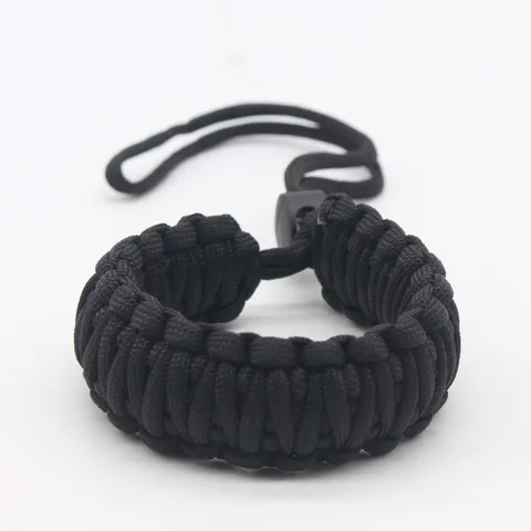 Braided Paracord Camera Lanyard Hand Strap Double Layer Seven Core Survival Cord Wristband Bracelet For Outdoor Unisex