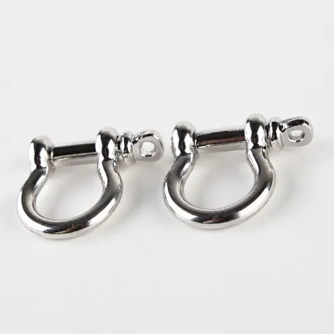 Zinc Alloy U Shape Bow Shackle Horseshoe Buckle For Paracord Bracelet Outdoor Survival DIY Jewelry Finding