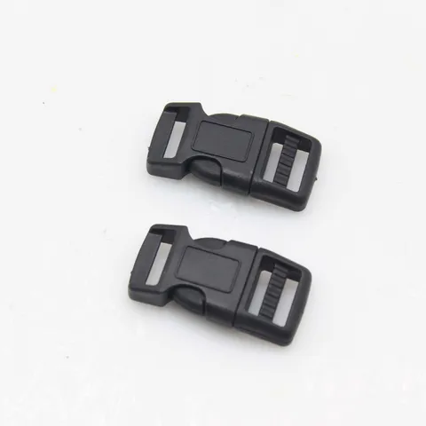 Plastic Side Release Buckle For Paracord Bracelets Luggage Bag Strap Webbing Repair Craft DIY Black Universal Buckle