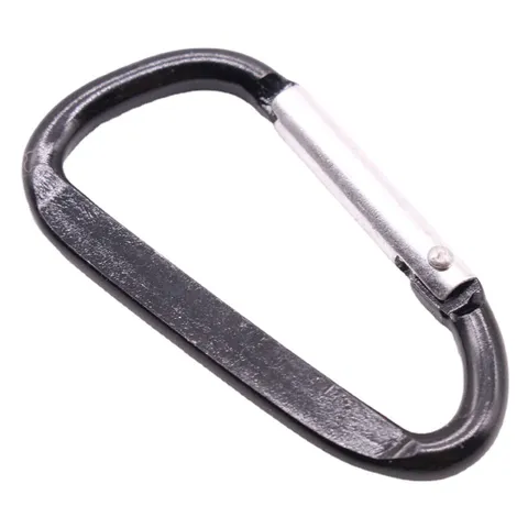 Mousqueton en Alliage d'Aluminium Léger Forme D Clip Mousqueton Ressort Extérieur Camping Randonnée Sac à Dos Porte-Clés