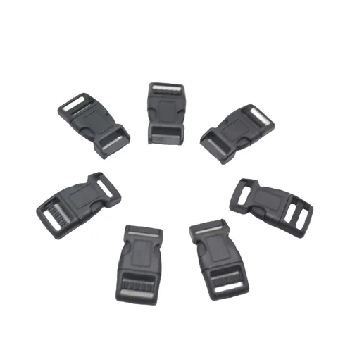 Plastic Side Release Buckle For Paracord Bracelets Luggage Bag Strap Webbing Repair Craft DIY Black Universal Buckle