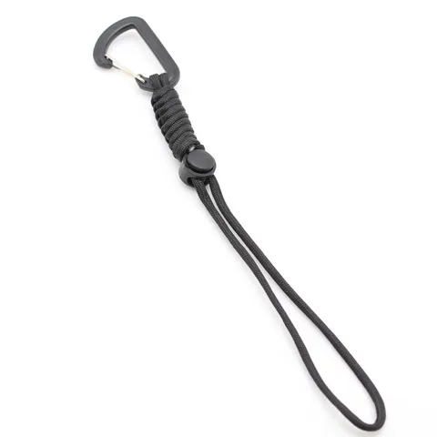 Outdoor Tactical Paracord Keychain Carabiner Survival Camping Emergency Nylon Rope Keyring Backpack Hanging Hook Clip