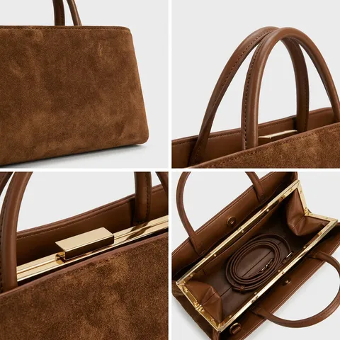 Damen Echtes Geschliffenes Rindsleder Umhängetasche Vintage Achsel Baguette Tasche Einffarbig Tägliche Handtasche