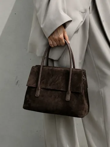 Damen Vintage Geschliffenes Rindsleder Handtasche Große Kapazität Retro Umhängetasche Lässige Tasche