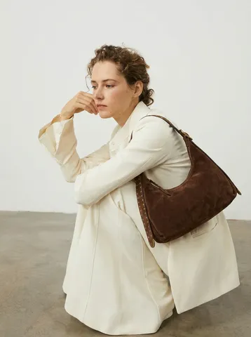 Damen Echtleder Tragetasche Urban Minimalistisch Mattiertes Rindsleder Umhängetasche Große Kapazität Handtasche