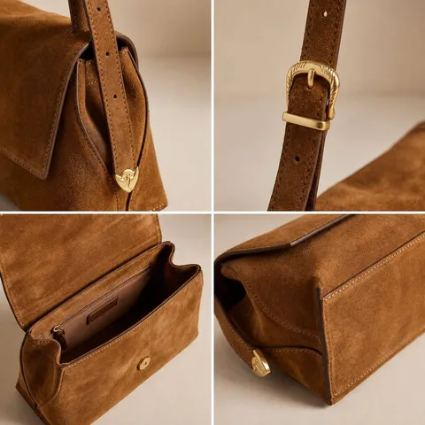 Damen Vintage Echtes Leder Umhängetasche Große Kapazität Unifarben Geschmirgelt Achseltasche Pendeln Tägliche Handtasche