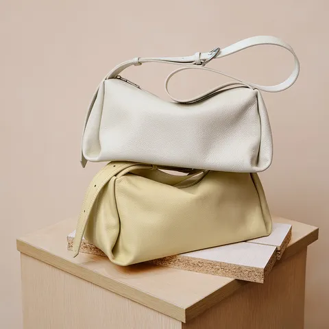 Damen Echtes Leder Umhängetasche Große Kapazität Lässige Pendler Crossbody Tasche Minimalistische Einfarbige Kissentasche