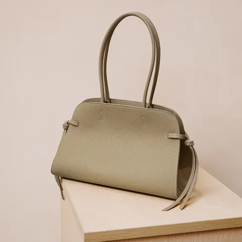 Damen Echtes Leder Tragetasche Große Kapazität Pendler Handtasche Rindsleder Einfarbig Casual Umhängetasche