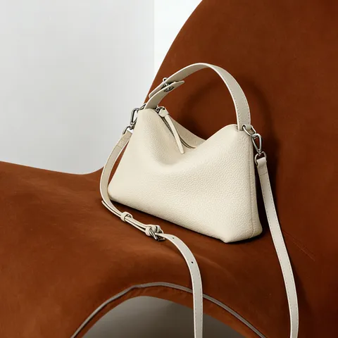 Echtes Leder Handtasche Für Damen Mode Einfach Vielseitig Einzelne Umhängetasche Pendler Crossbody Bag Handtasche