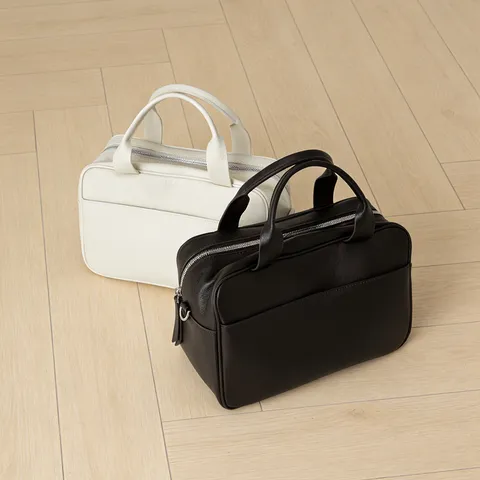 Große Kapazität Boston Bag Damen Pendler Französisches Nischendesign Griff Umhängetasche Schultertasche Leder Bowling Bag