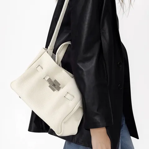 Echtes Leder Tote Bag Für Damen Rindsleder Große Kapazität Pendler Handtasche Klassische Top Handle Tasche