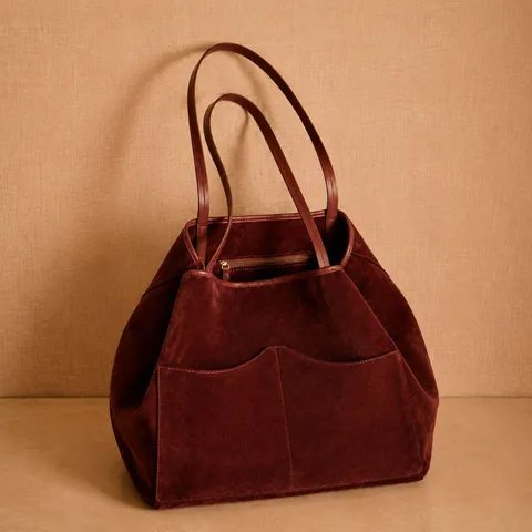 Retro Echtes Leder Tragetasche für Damen mit großer Kapazität Lässige Umhängetasche Pendler Vintage Handtasche