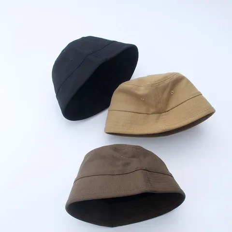Automne Hiver Enfants Adultes Chapeau Bob Couleur Unie Décontracté Chaud Coupe-vent
