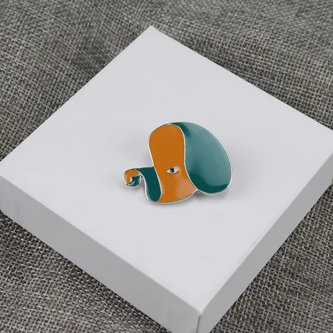 Designer Japonais Créatif Animal Chiot Alliage Émail Huile Goutte Broche Mode Vêtements Accessoires Bijoux