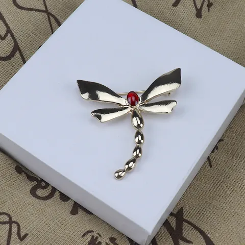 Broche Libellule en Alliage Émaillé Vintage Élégant Animal Vêtements Accessoires Bijoux de Mode Cadeau pour Femmes