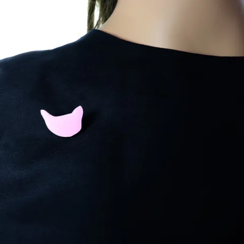 Broche Chat en Émail et Alliage Minimaliste Mignon Badge Animal Épingle de Revers Accessoires de Vêtements Mode Bijoux Pour Femmes