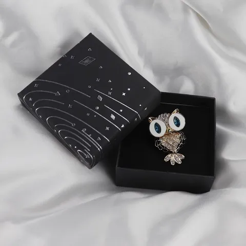Empty Jewelry Box Packaging Paper Box Transparent Floating Display Box Gift Box Storage Organizer Case For Earrings