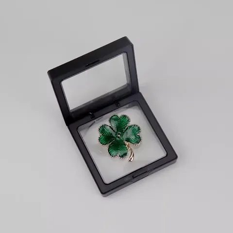Empty Jewelry Box Packaging Paper Box Transparent Floating Display Box Gift Box Storage Organizer Case For Earrings