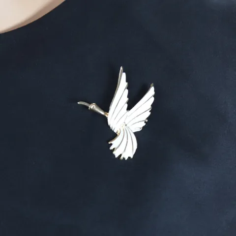 Vintage Cygne Broche Émail Corsage Vêtements Accessoires Élégant Animal Broche Épingle Pour Femmes Bijoux de Mode