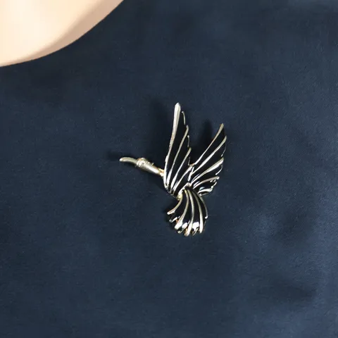 Vintage Cygne Broche Émail Corsage Vêtements Accessoires Élégant Animal Broche Épingle Pour Femmes Bijoux de Mode