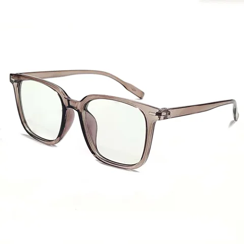 Lunettes de Repos Photochromiques Anti-Lumière Bleue Unisexe Mode Grande Monture Lunettes Optiques Transparentes pour Travail Quotidien