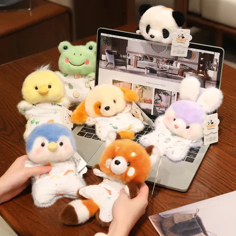 Cute Animal Plush Toy Pendant Cartoon Animal Doll Keychain Bag Hanging Ornament Soft Stuffed Toy Gift