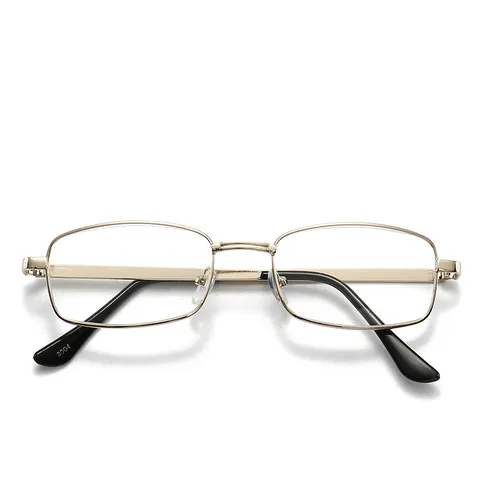 Lunettes de Lecture en Résine avec Monture en Métal Rétro pour Hommes et Femmes Lunettes Optiques Carrées Classiques Style Affaires