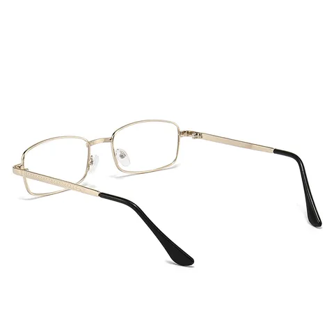 Lunettes de Lecture en Résine avec Monture en Métal Rétro pour Hommes et Femmes Lunettes Optiques Carrées Classiques Style Affaires