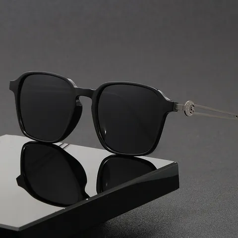 Lunettes De Soleil Polarisées Unisexe UV400 Conduite Lunettes De Soleil Rétro Branche En Métal Mode Lunetterie Pour Hommes Femmes