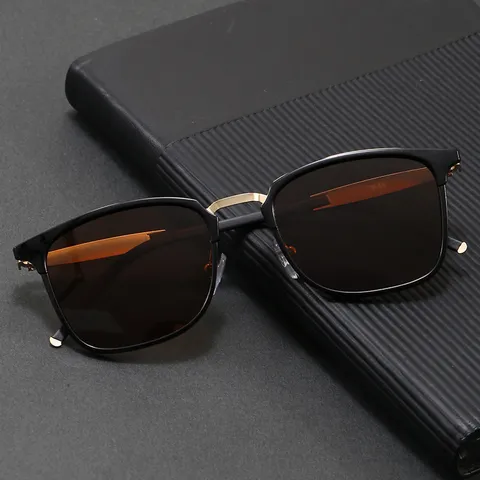 Lunettes de Soleil Polarisées Homme Femme Protection UV400 Monture Métal Mode Conduite Lunettes Unisexes