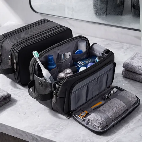 Waterdichte Reizen Toiletomtas Voor Mannen Vrouwen Grote Capaciteit Make-up Organizer Multifunctionele Scheertas Draagbare Cosmetische Etui