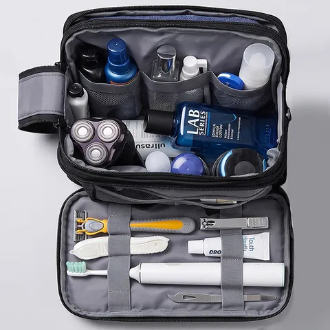 Waterdichte Reizen Toiletomtas Voor Mannen Vrouwen Grote Capaciteit Make-up Organizer Multifunctionele Scheertas Draagbare Cosmetische Etui