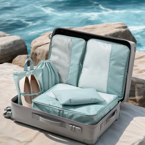 Wasserdicht Reise Aufbewahrungstaschen Set Waschbar Kleidung Organizer Packtaschen Mit Schuhbeutel