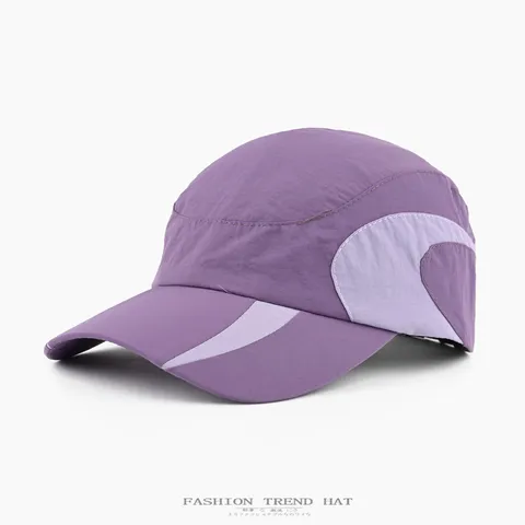Unisex Schnelltrocknende Farbblock Baseballkappe Sport Laufen Sonnenschutz Verstellbar Atmungsaktiver Outdoor Hut