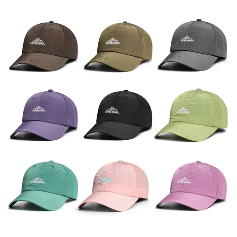 Unisex Schnelltrocknend Atmungsaktiv Outdoor Sonnenschutz Baseballkappe Verstellbare Sport Laufmütze