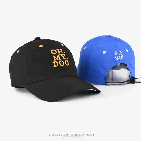 Unisex Schnelltrocknende Baseballkappe Koreanischer Stil Buchstaben Stickerei Sonnenschutz Atmungsaktiver Hut Süßer Welpe Dad Hat