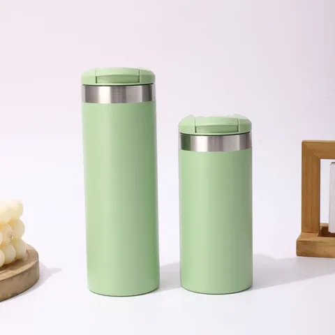 Stainless Steel Vacuum Insulated Coffee Mug Large Capacity Flip Lid Travel Thermos Cup Portable Water Bottle