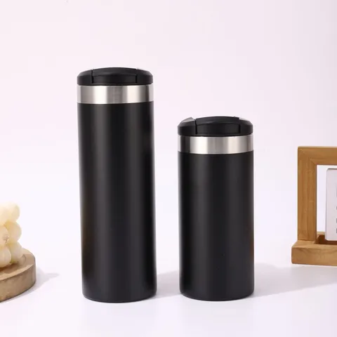 Stainless Steel Vacuum Insulated Coffee Mug Large Capacity Flip Lid Travel Thermos Cup Portable Water Bottle