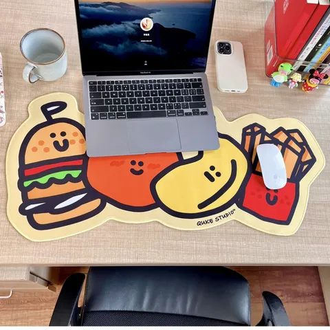 Original Cartoon Student Desk Large Mouse Pad Thickened Rubber Office Desk Mat Cute Fruit Non Slip Computer Mat