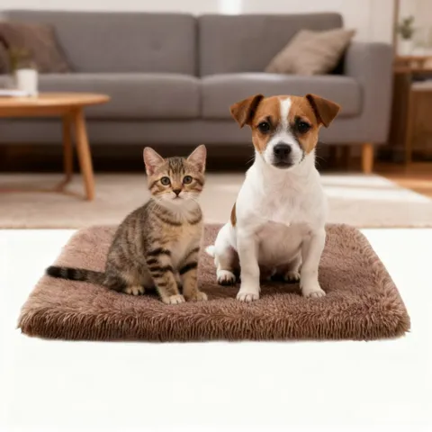 Pet Plush Sponge Mat Warm Dog Cat Bed Thickened Waterproof Removable Washable Pet Sleeping Mat Winter Home